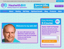Tablet Screenshot of healwithbill.com